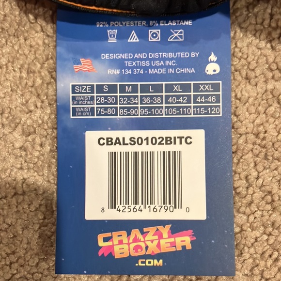 Crazy Boxer NWT soft touch boxer brief Size L Bitcoin theme Rich Money - Picture 6 of 6